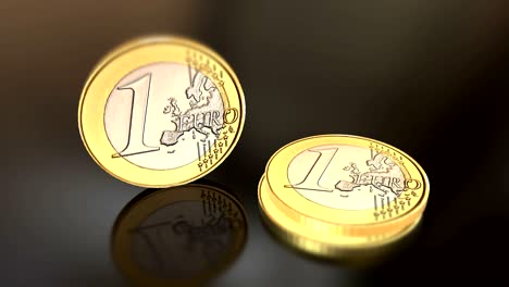 fondo financiero y económico del euro brillante