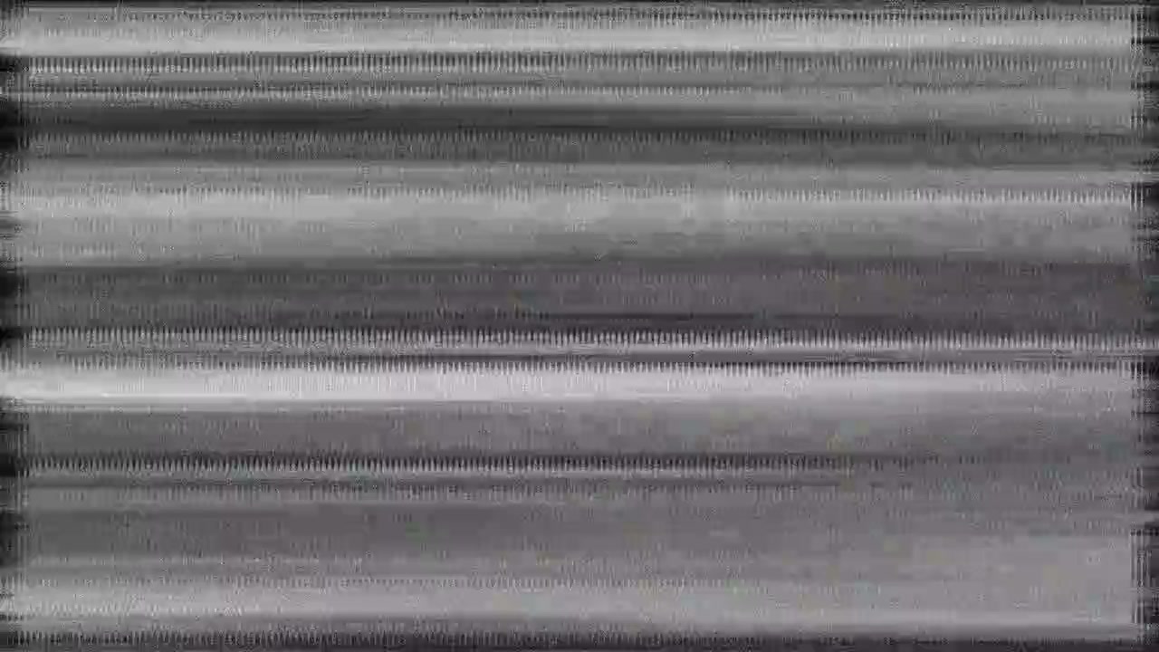 Analog Television Static Noise with Horizontal Glitch Interference