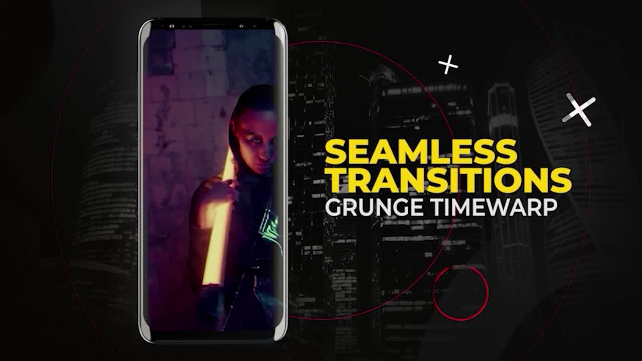 Transizioni Timewarp Grunge Verticali