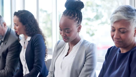 Portrait,-opportunity-and-black-woman-in-waiting