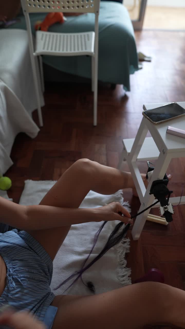 Braiding hair at home