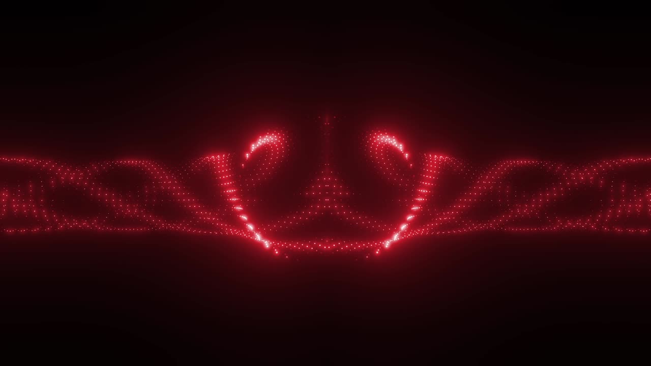 추상적인 빨간빛 터널