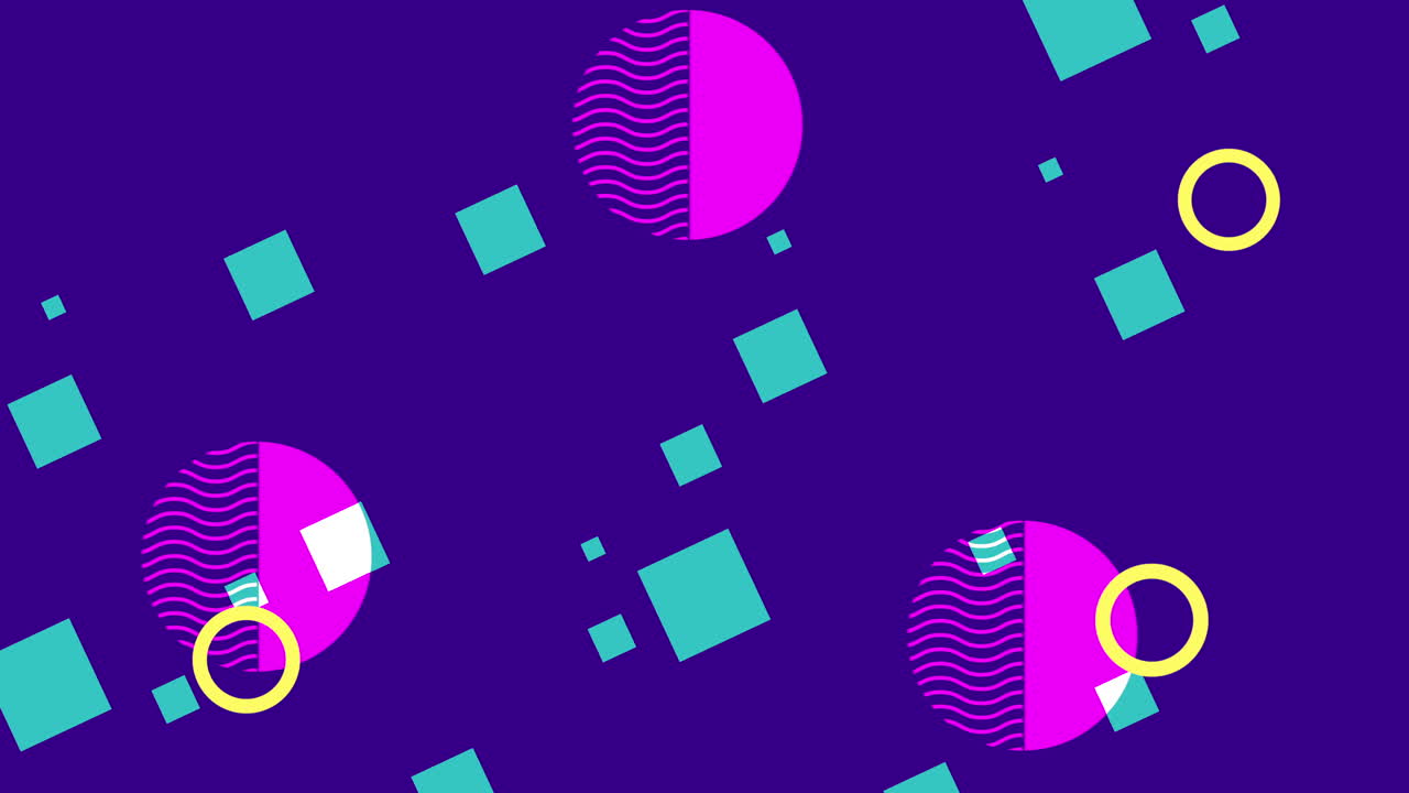 colores y figuras geométricas animación