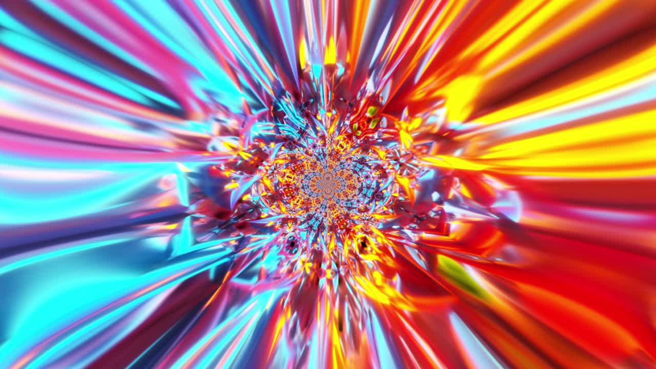 el colorido túnel de kaleida