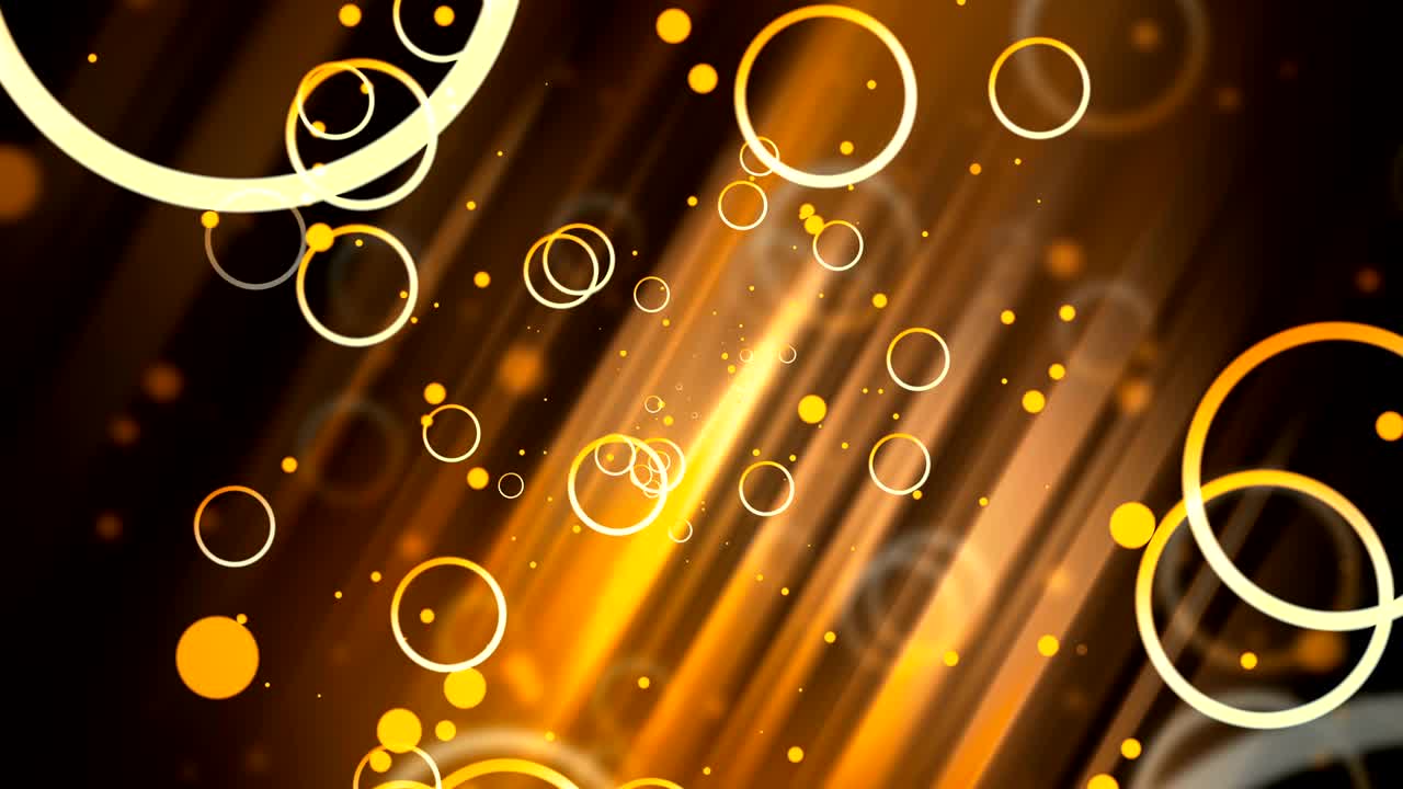 터널에서 움직이는 황금색 원