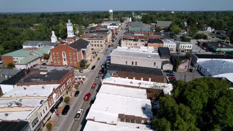 aerial pullout versailles kentucky in 4k