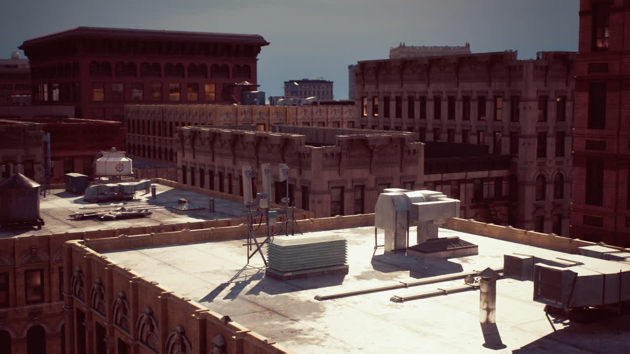 Aerial View of City Skyline