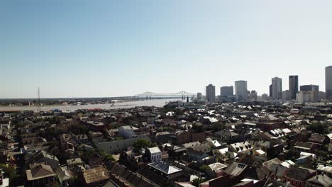 drone ciudad de nueva orleana durante el día