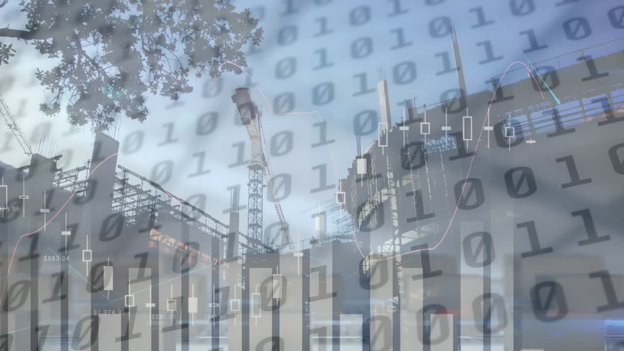 건설 현장 위의 데이터 처리 비디오