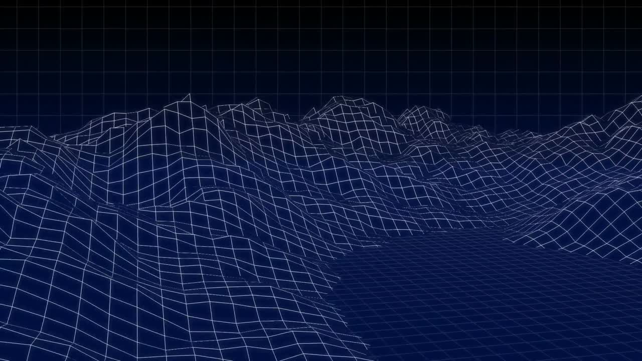 video generado digitalmente de la montaña