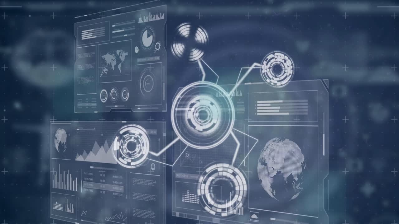 animación de iconos, datos diversos y fallos en las pantallas digitales.