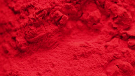 video of close up of red powder with copy space