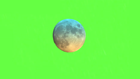 Colourful-Full-Moon-Isolated-On-A-Green-Screen-Background