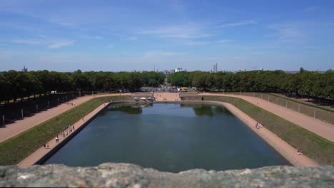 view from the top of the monument to the battle of the nations