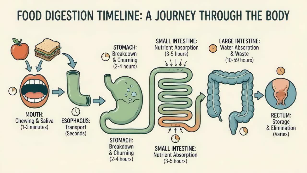 Food Digestion Timeline: A Journey Through the Body