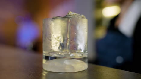 bartender preparing a drink