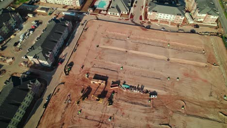 fotografía superior de la construcción residencial en atlanta, georgia, estados unidos