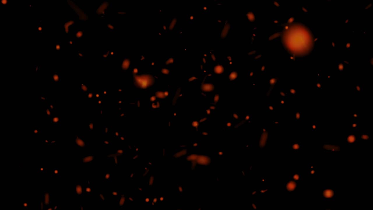 Fire flames embers smoke animated particles kinetic moving background animation