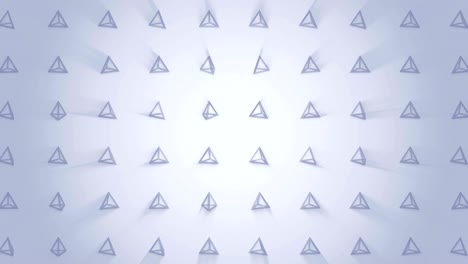 patrón de pirámide geométrica. baile de pirámides. animación de bucle de símbolo de negocio. diseño de red de negocios.