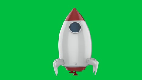 spaceâ shuttleâ on green screen