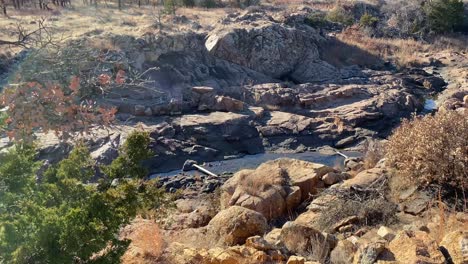 Rocky-river-in-desert-canyon-area-in-rural-Oklahoma