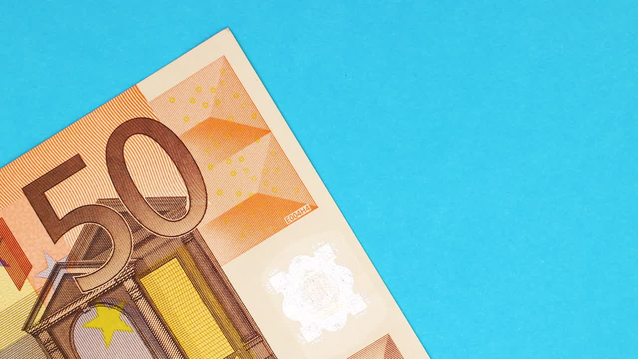 50에서 20 유로의 가까운 배경을 채우십시오 - 스 모션