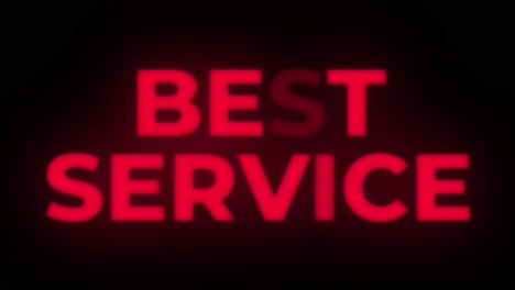 best service neon sign