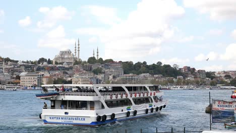 ferry on the bosphorus in istanbul