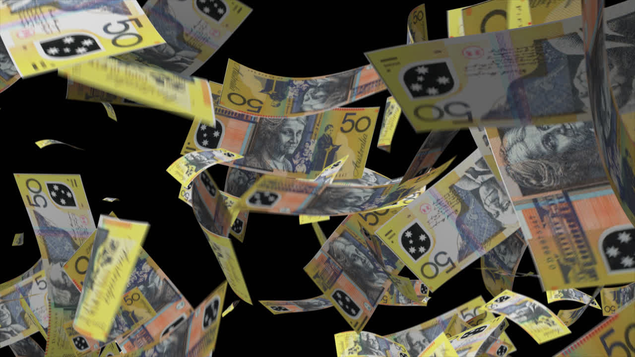 오스트레일리아 달러가 떨어집니다.