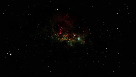nubes nebulosas flotando en el espacio