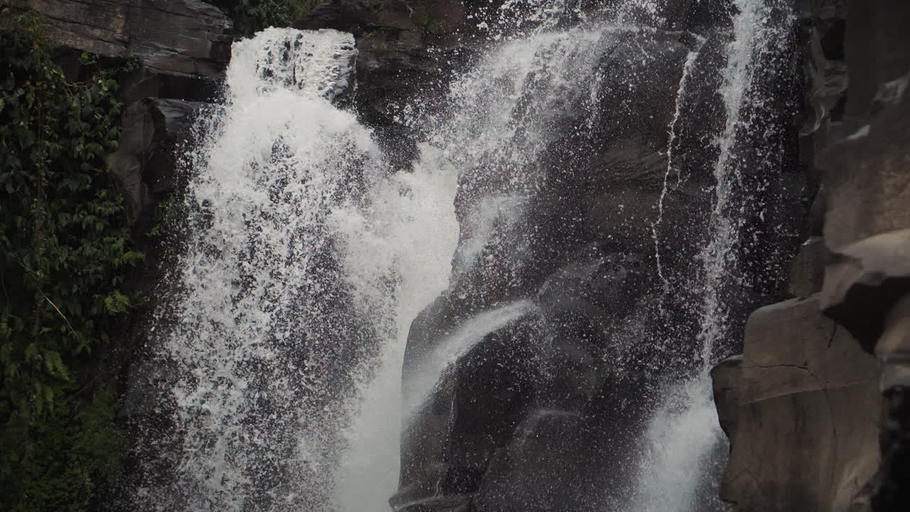 Beautiful Waterfall in a Tropical Rainforest