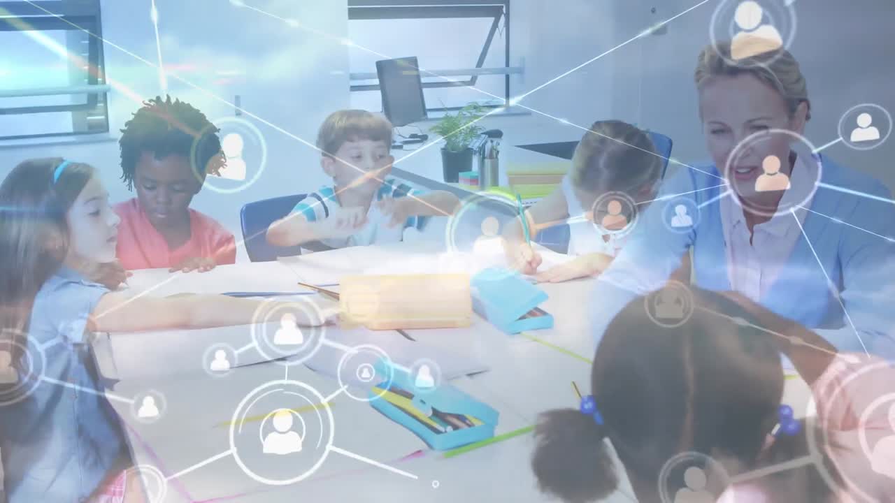 행복한 다양한 교사와 학교 학생들을 위한 연결 네트워크의 활성화