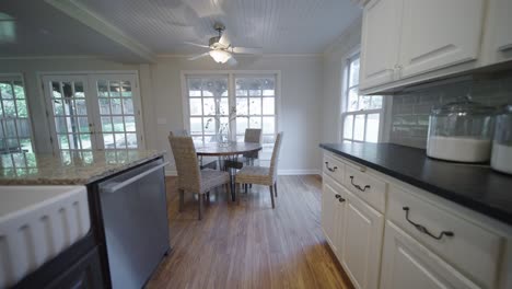 open concept kitchen in a modern home with beautiful appliances