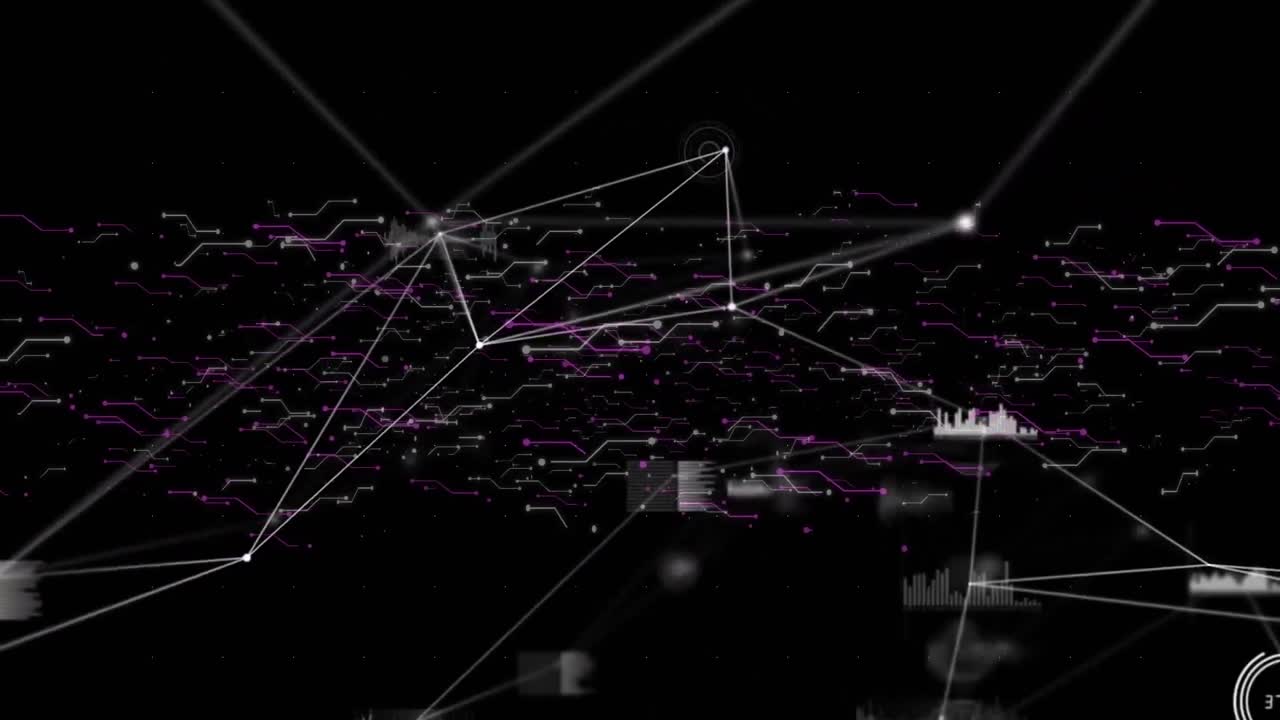 Animation of statistics recording with networks of connections