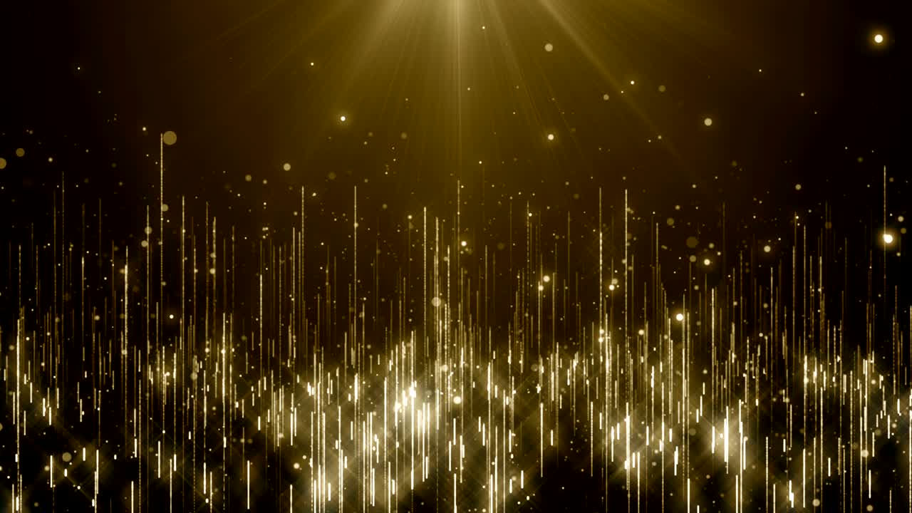 입자 금 반이는 보케상 먼지 추상적인 배경 루프