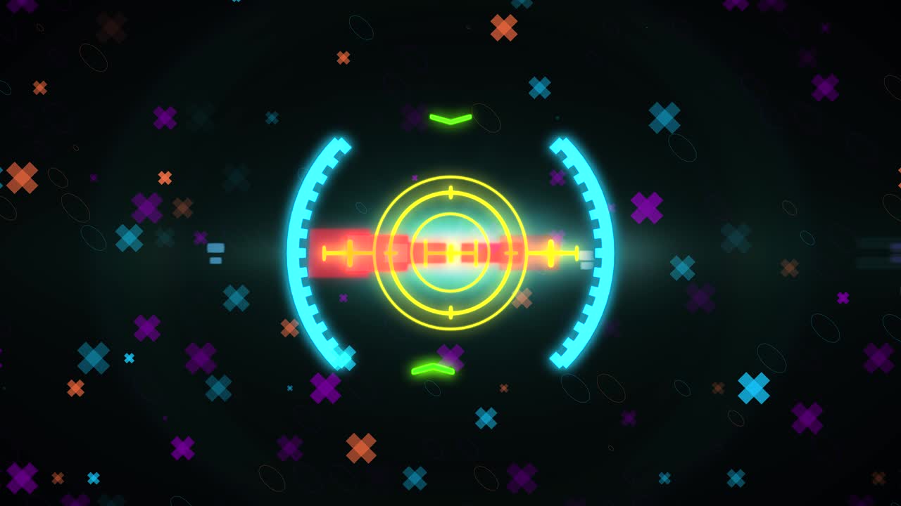 hud elemento de visión de espacio. gráficos de movimiento