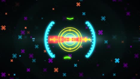 hud elemento de visión de espacio. gráficos de movimiento