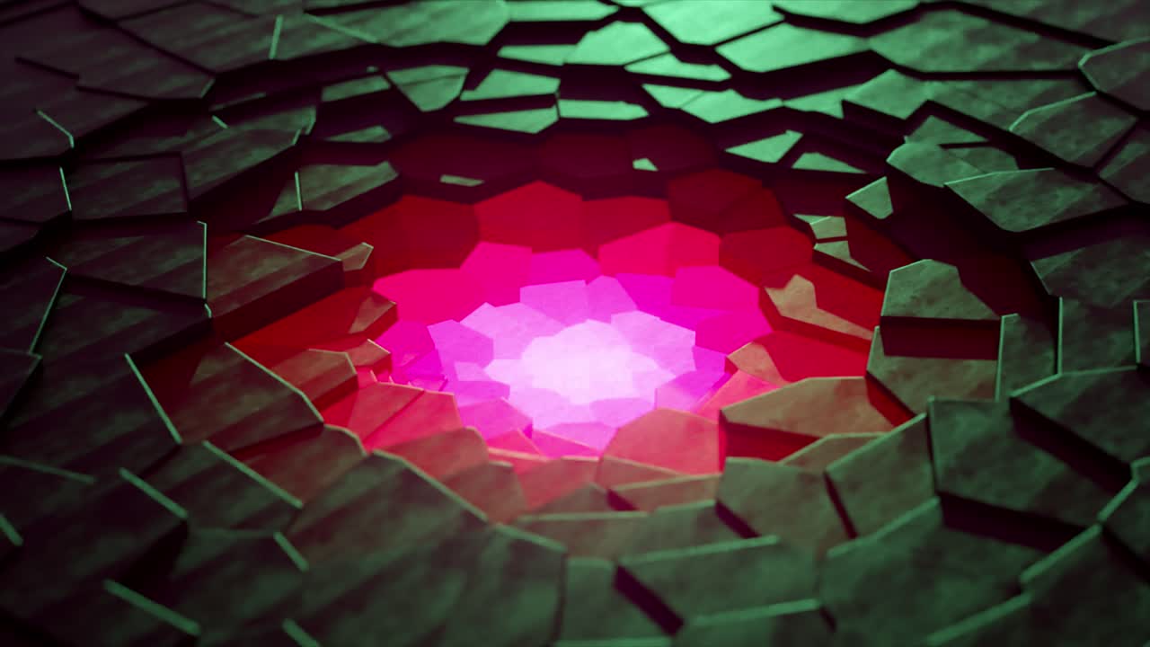 patrón geométrico abstracto con centro brillante