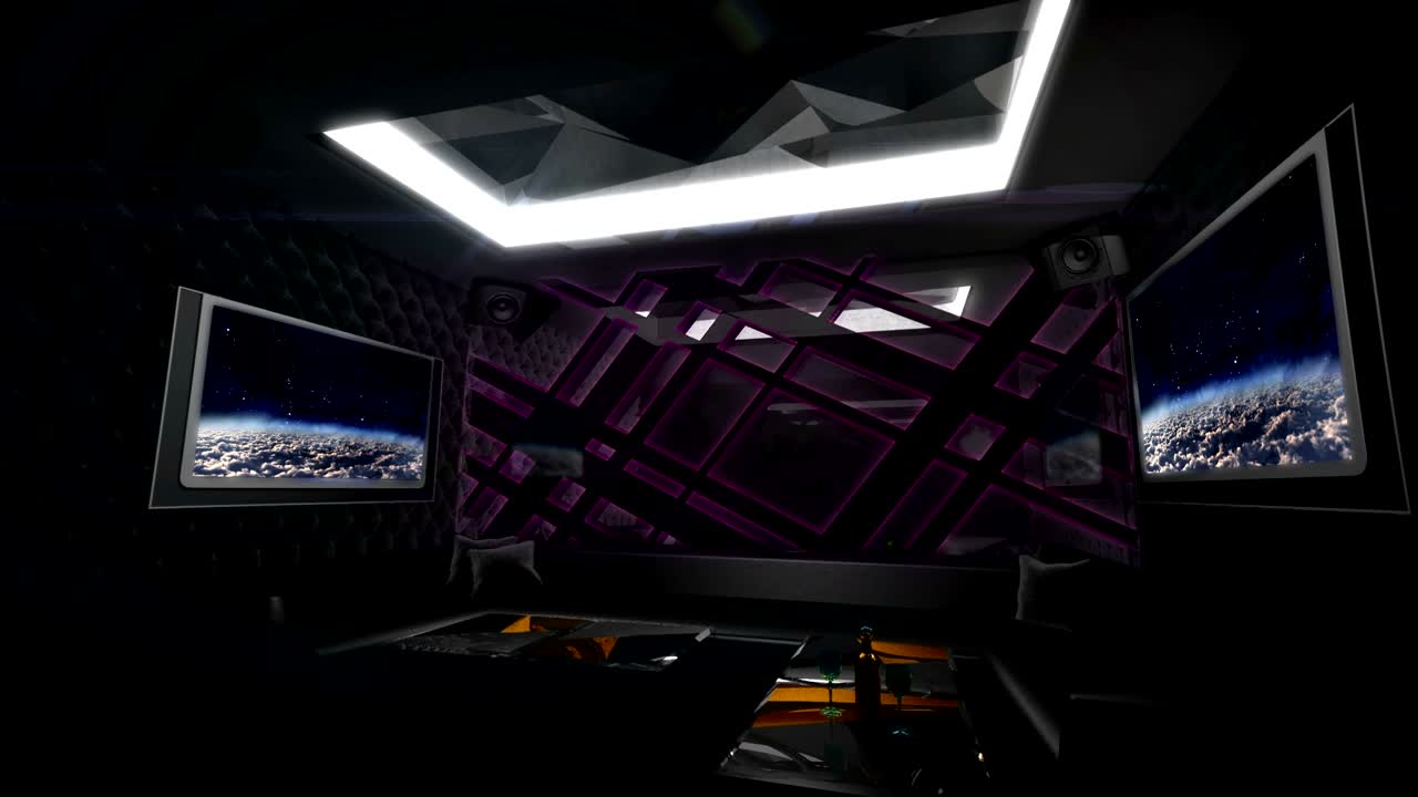 dark metal style room