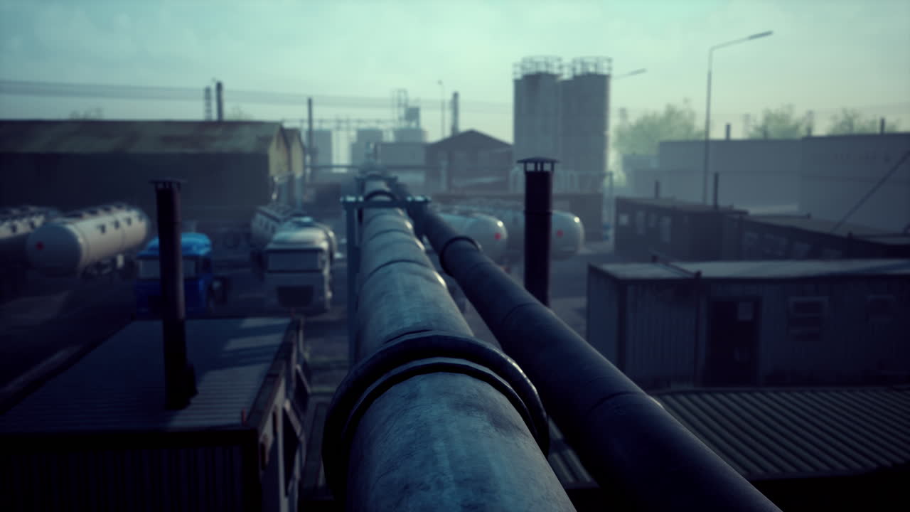 tanque de almacenamiento de combustible y camión a granel