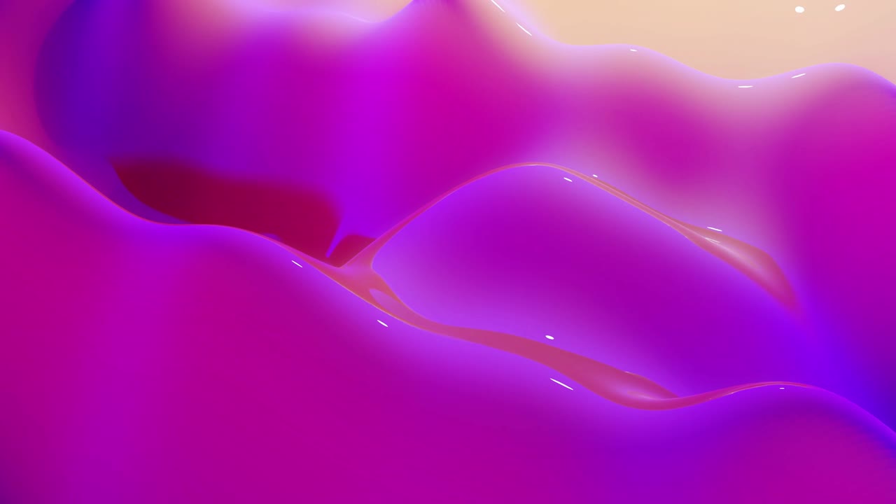 estilo abstracto de fondo en bucle, cambiando la superficie de material translúcido suave como jalea. creativo suave brillante 3d bg con brillo interno para eventos festivos 4k. gradiente rojo naranja amarillo.