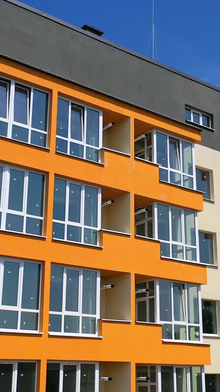 Modern highrise apartment house