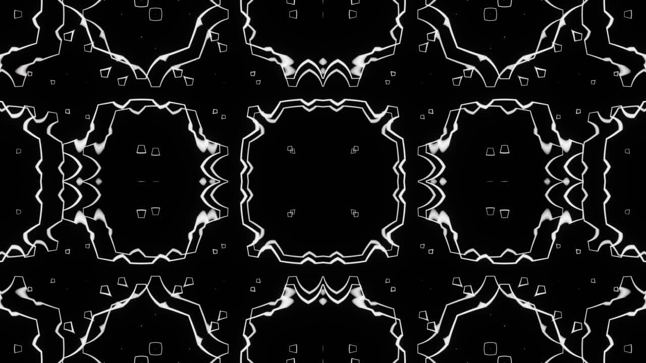 Black and white abstract pattern for VJ Loop visualizations