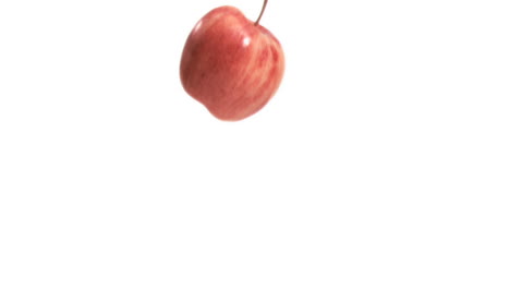 manzana cayendo en cámara súper lenta