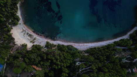 Aerial-Panoramic-Natural-Bay-Landscape-Wild-Sea-Coastline-in-Marseille-Calanques