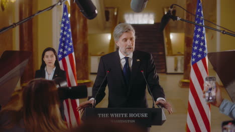 conferencia de prensa en la casa blanca