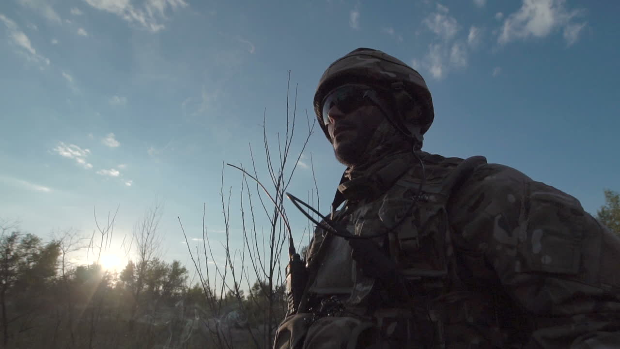 Soldier on Observation Duty