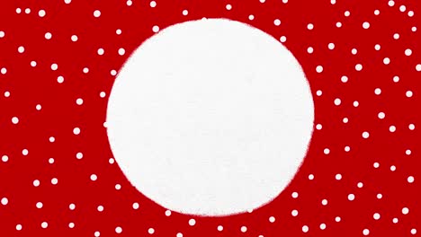 red snowball festive background animation, textured backdrop with copy space