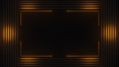 Dark Geometric Background with Glowing Frame