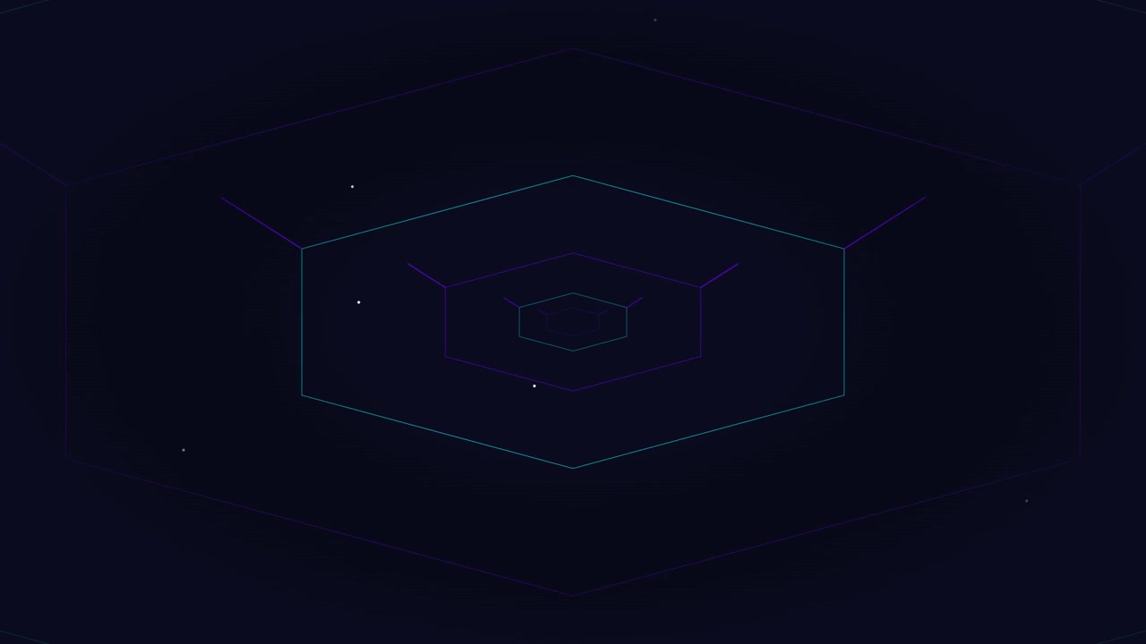 Abstract Geometric Hexagon Tunnel Animation